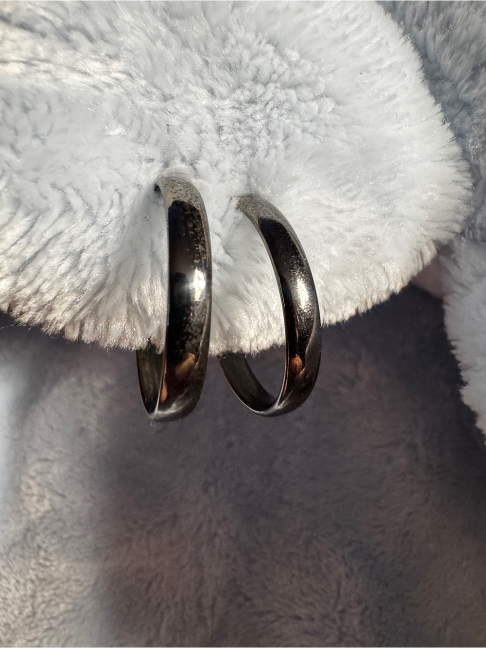 Vintage JCM Jacmel 925 Sterling Silver Hoop Earrings